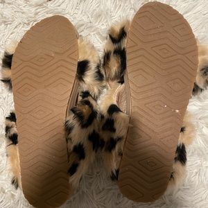 Tom’s leopard slippers
